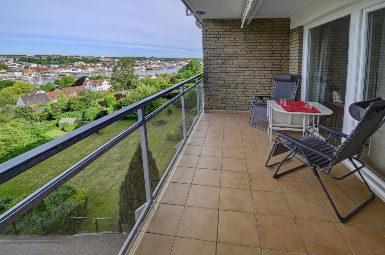 Fewo1846 - Flensview - Komfortables Studioapartment Mit Balkon Und Hafenblick フレンスブルク エクステリア 写真